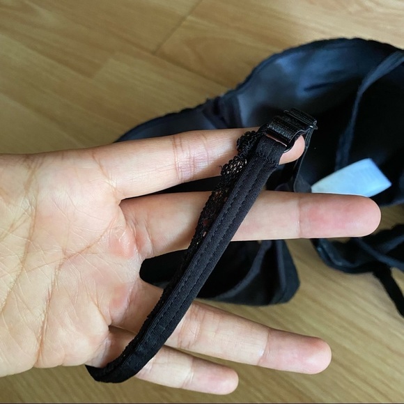 Kensie Lingerie Black Lace Trim Push Up Bra 36C - Picture 5 of 9